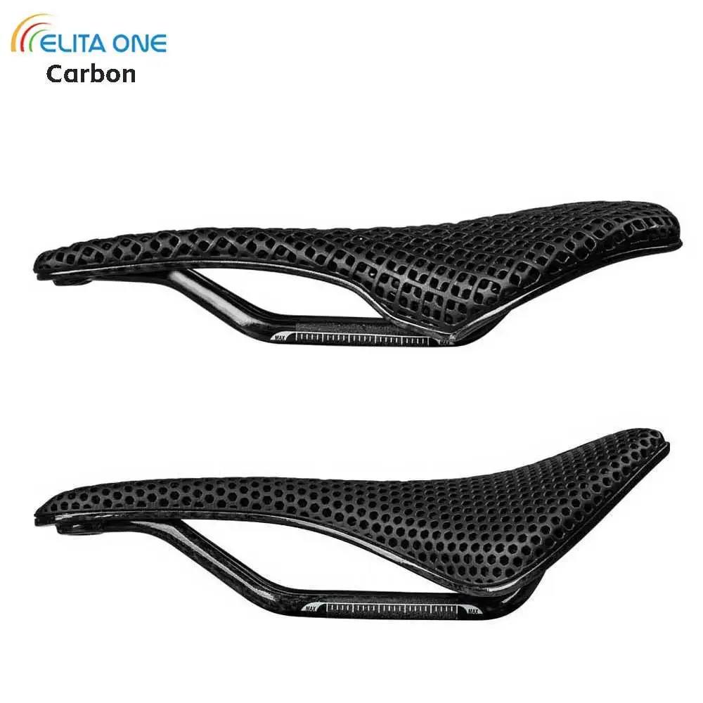 elitaone 3D printing saddle Ultralight 165g Carbon road/MTB Bike Saddles 245x145mm Carbon rails 7x9mm