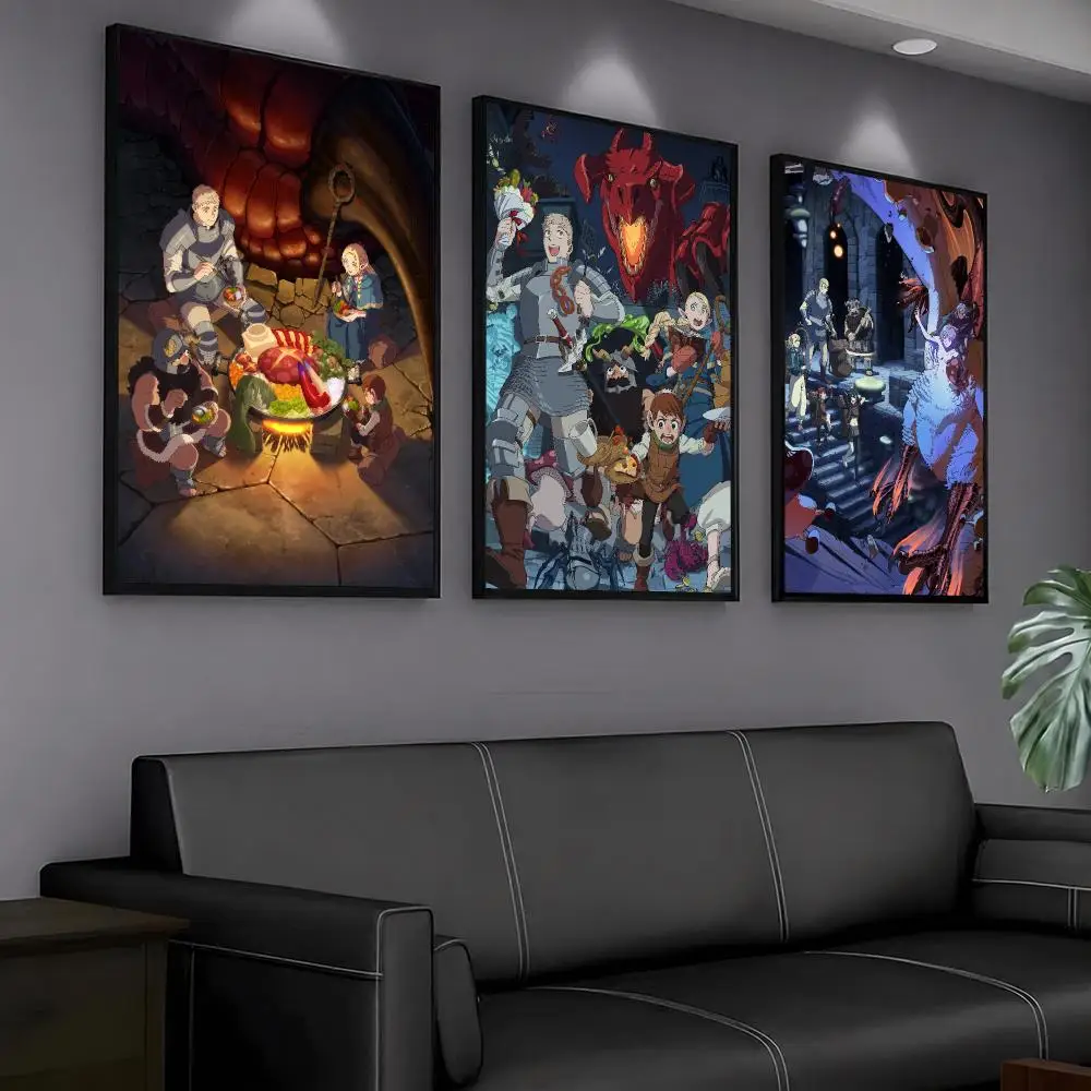anime D-Delicious In Dungeon-N Painting Calligraphy Artwork for Home Bedroom Office Wall Decoration Gift