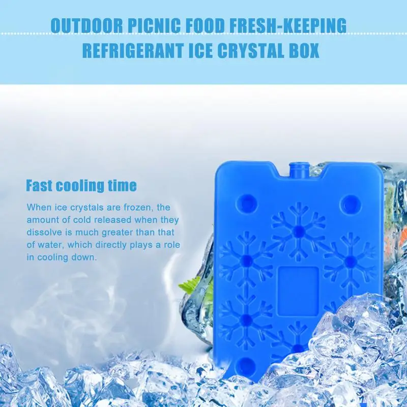 2pcs 200ml Ice Box Reusable Durable Ice Pack / Cooling Pack For Camping Pack, Cool Bag Outdoor Lunch Freezer Block Box