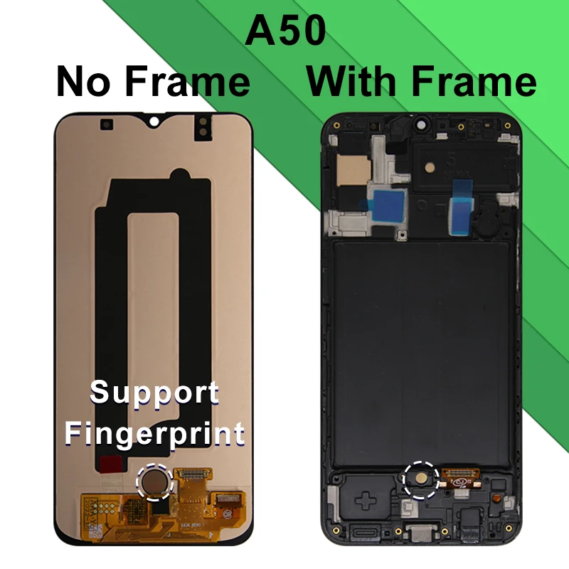 Super AMOLED For Samsung Galaxy A20 LCD A30 A30S Display A205 A305 A307 Touch Screen For A50 A50S Screen A505 A507 Replace Parts