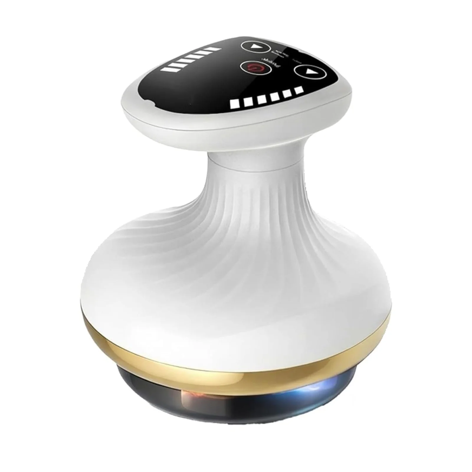 Electric Cupping Massager 6 Speed Scraping Tool with Hot Compress Rechargeable Guasha Device for Back Shoulder Muscle Relief