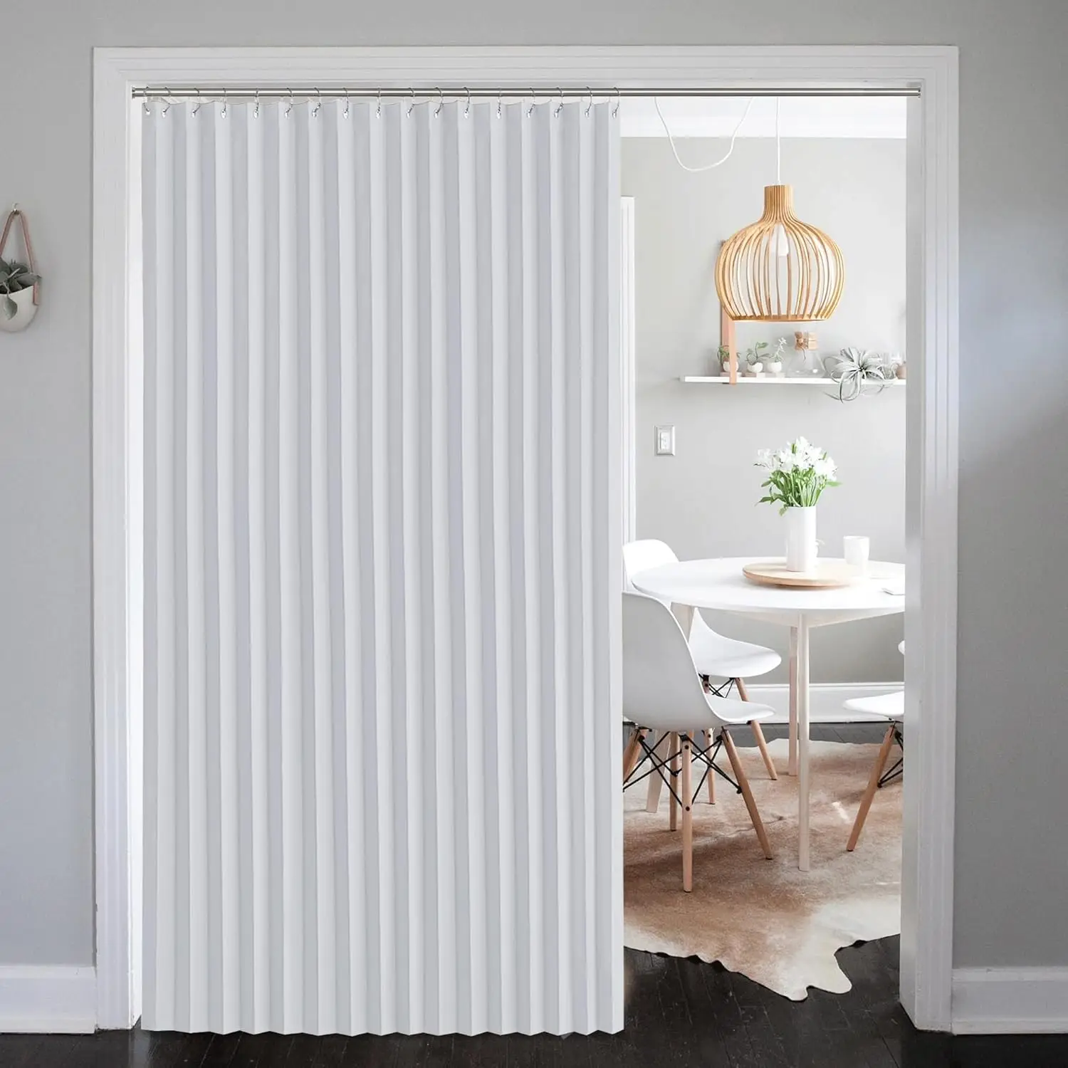 

Blackout Room Divider Curtain 84 Inches Long, Wide Sliding Door Curtain for Bedroom, Privacy Window Cover for Patio Door, 1
