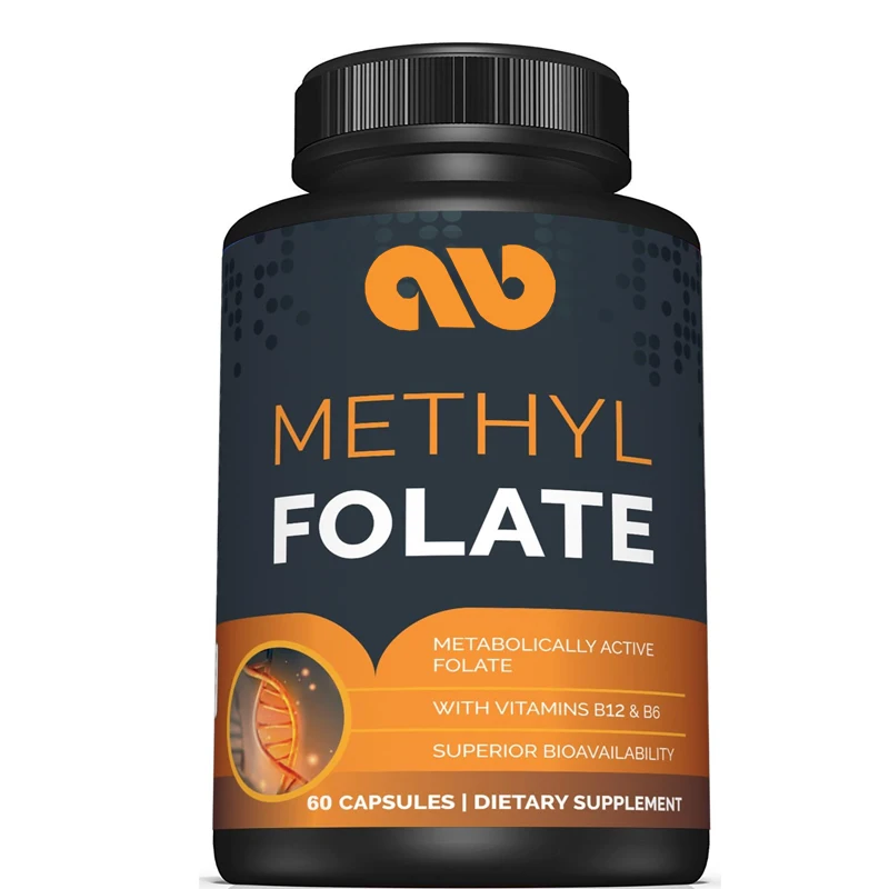 High quality methylfolate supplement - metabolically active folate as magnesium folate -60 capsules