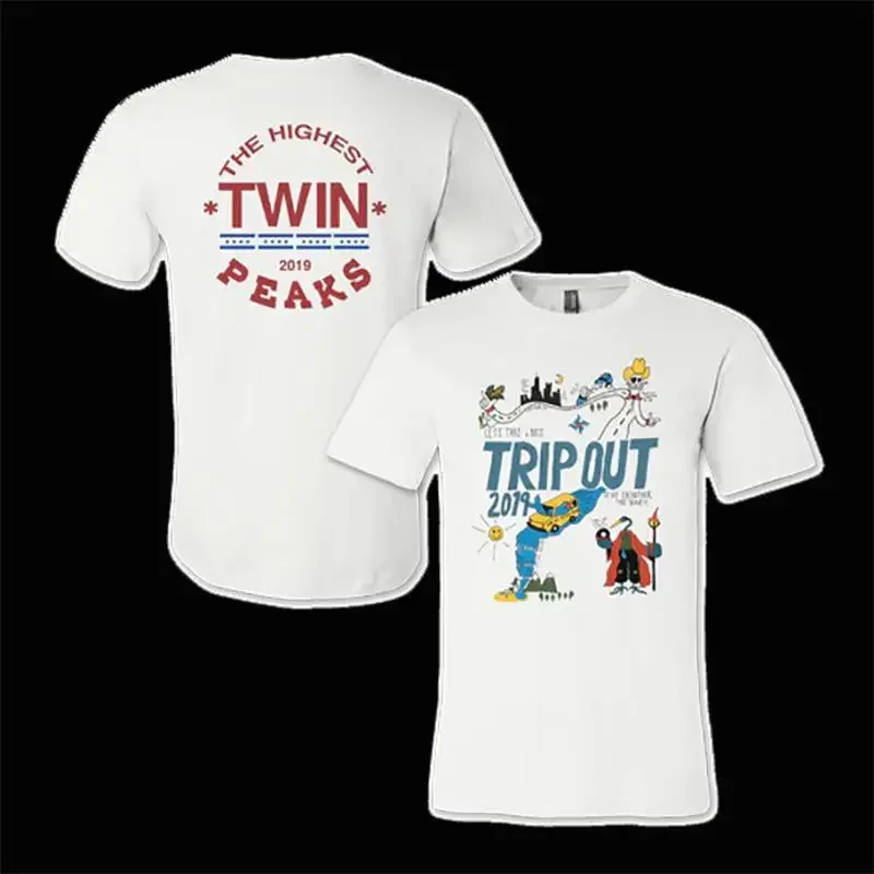 2 sides The Highest 2019 Twin Peaks Band T Shirt White S 5XL 1B0115