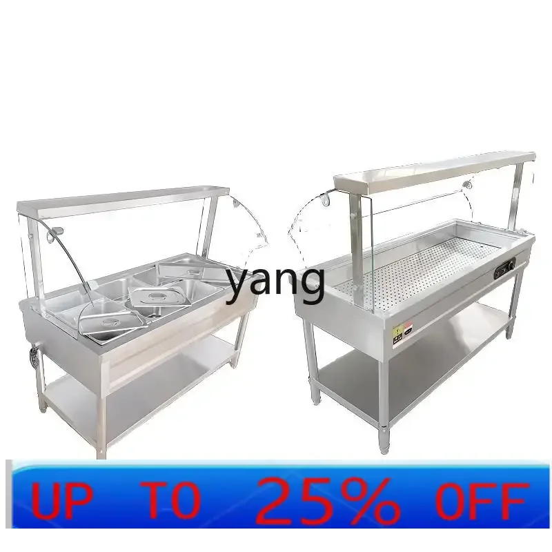 

Коммерческая стеклянная крышка LTT, электрическое отопление, столовая, продажа овощного стола, грузовик для фаст-фуда, термоизоляция, бассейн для супа