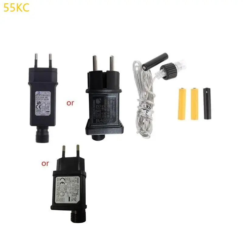 

55KC AA AAA Battery Replacement 2x 3x AA AAA Battery Cable for EU Plug