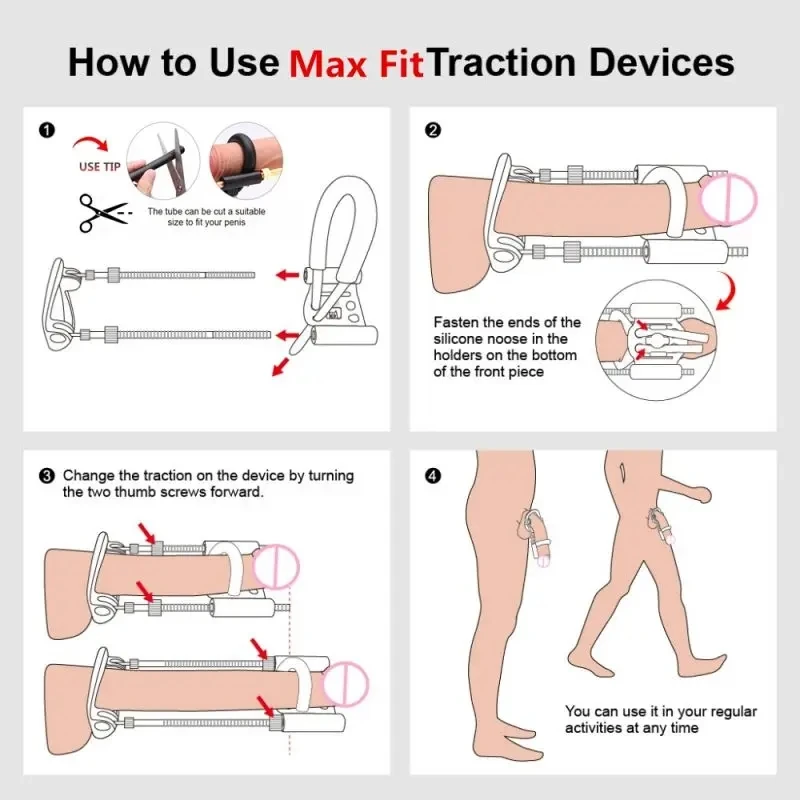 Male Enlarger Stretcher Tension Traction Correction Bending Penis Extender Enlarger Device for Men Sex Toy Manual Pump Stretcher