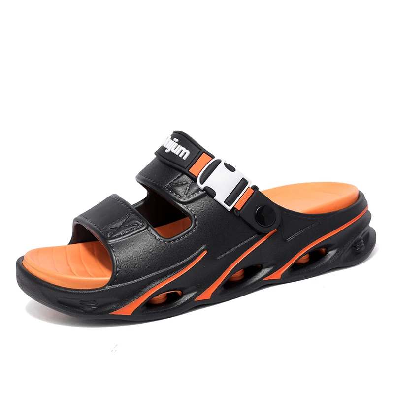 

Lovely Solid Color Home Slippers Women Men'S Men Non-Slip EVA Bathroom Slides Females Concise Light Sandals Couples Shoes