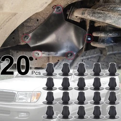 20Pcs For Toyota Land Cruiser J200 1998 - 2020 Tacoma N140 RAV4 XA10 Car Mud Flaps Guards Shield Pins Apron Retainer Clip Rivet