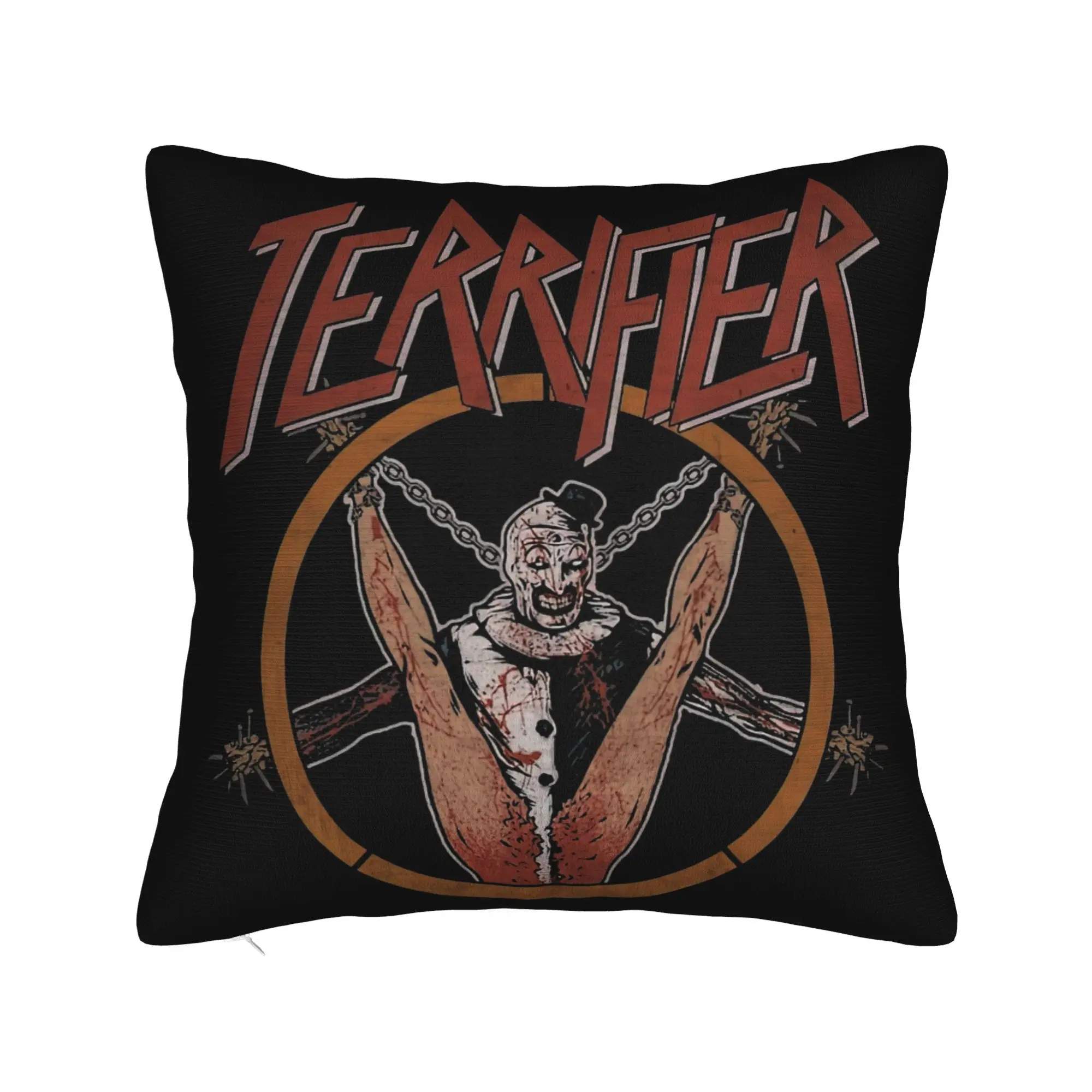 Terrifier Pillowcase Printed Fabric Cushion Cover Gift  Throw Pillow Case Cover Home Square 40*40cm