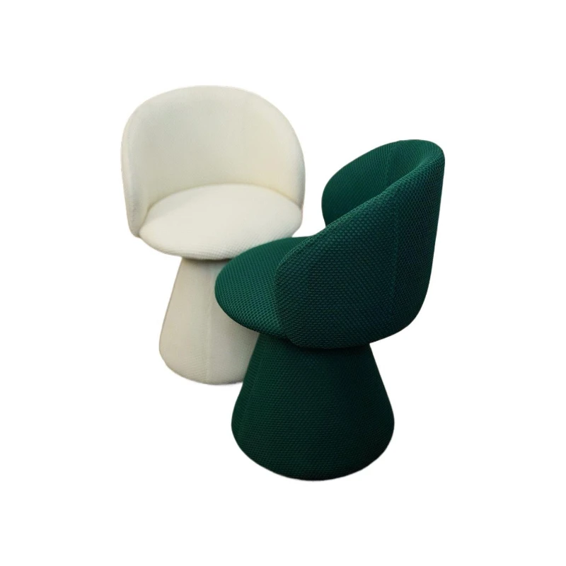 

Light luxury advanced breathable mesh fabric art rotatable leisure chair dressing chair makeup chair advanced negotiation