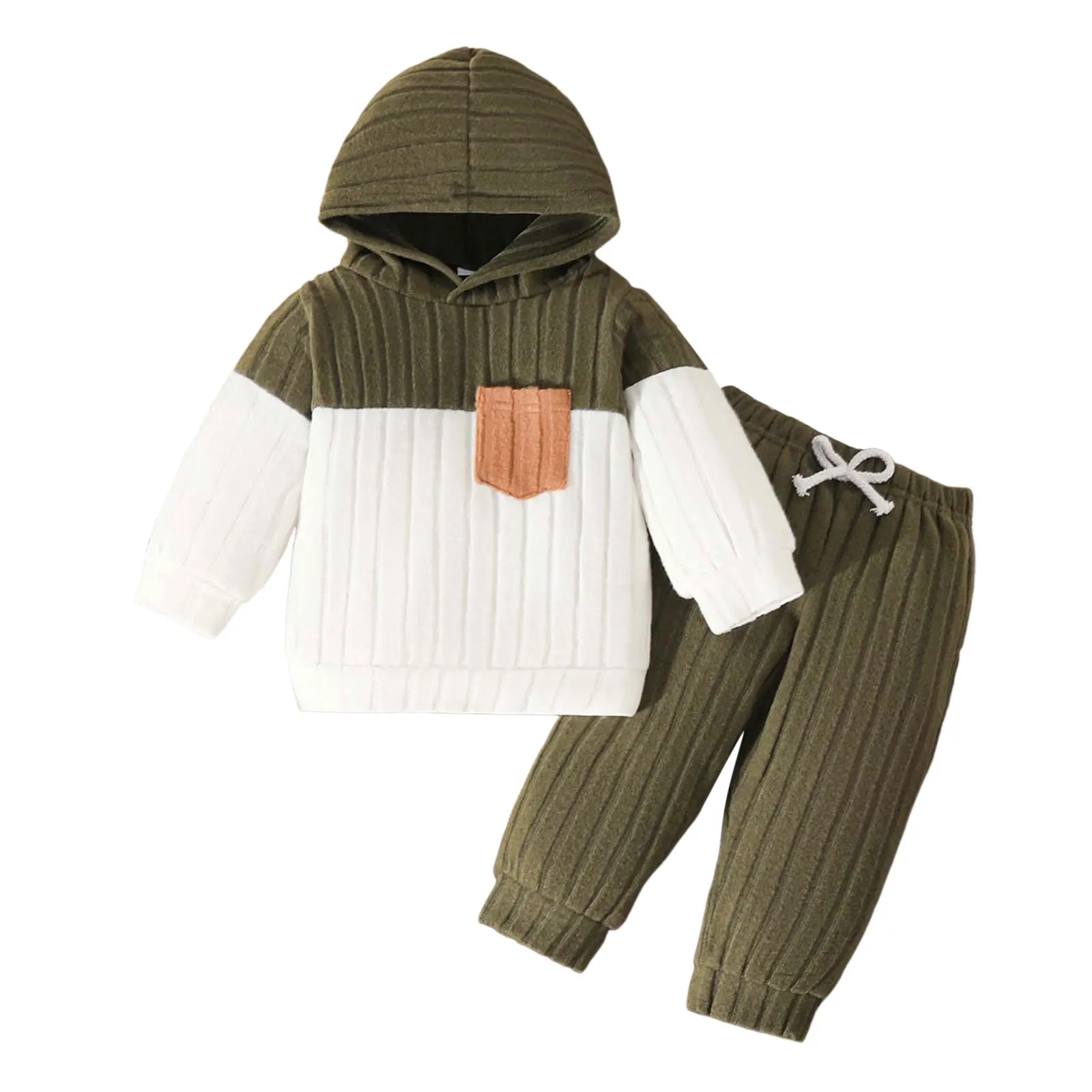 

Спортивные костюмы для больших мальчиков, спортивный костюм с капюшоном и длинными рукавами для мальчиков, однотонные брюки, удобное клетчатое платье-рубашка для малышей