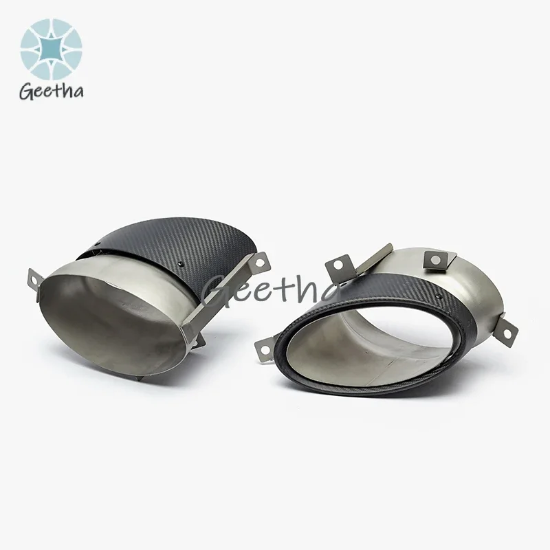 

For 1 Pair Exhaust Tip for Audi R8 V10 2007-2012 Carbon Fiber Car Exhaust Tailpipe Exhaust System for Akrapovic