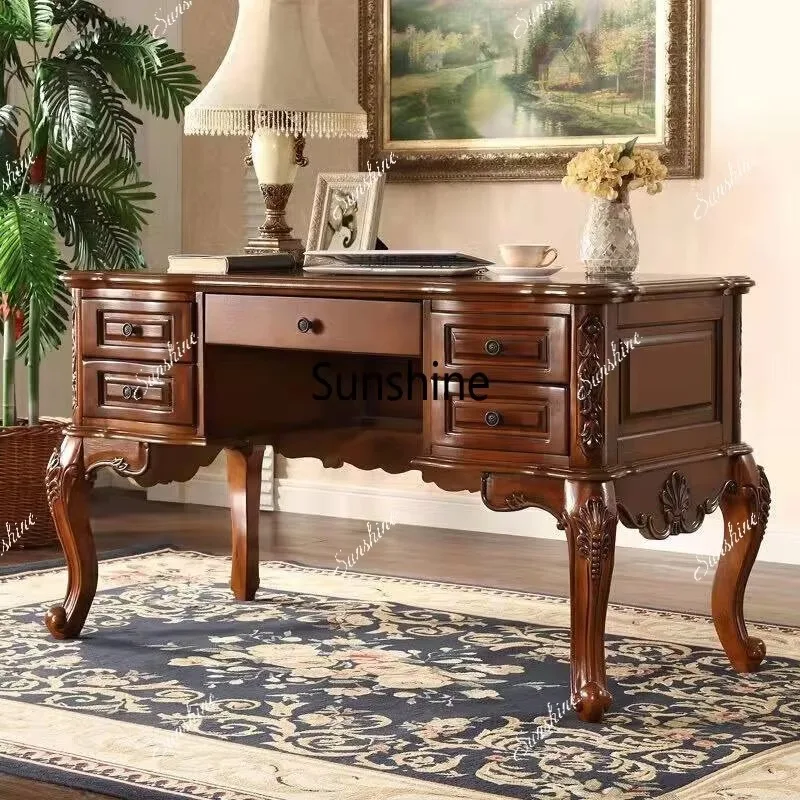 American rural retro writing desk office computer desk
