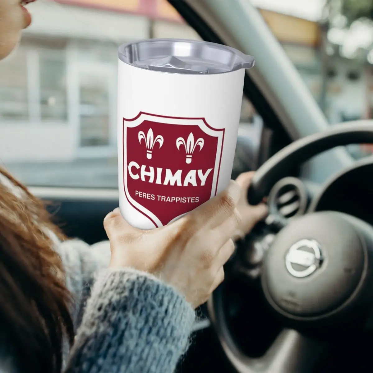 Chimay Stainless Steel Tumbler Vacuum Insulated Mugs Thermal Cold Bottle Straw With Lid 20oz - view 4