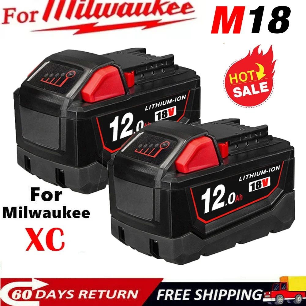 

Original for Milwaukee M18 48-11-1815 48-11-1850 2646-20 2642-21ct service M18 XC Lithium battery positive charger 18V 12000mAh