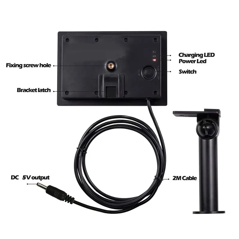 A36T-Type-C USB Charging 4W Solar Panel Waterproof Solar Power Supply With Remote Control For Security Cameras