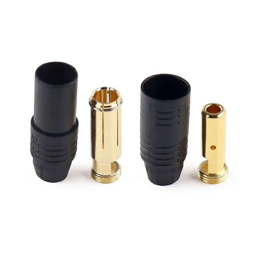 1 Pair Amass AS150 Anti Spark Connector 7mm Gold Plated Banana Plug Set for RC LiPo Battery ESC Motor Drone Car Boat