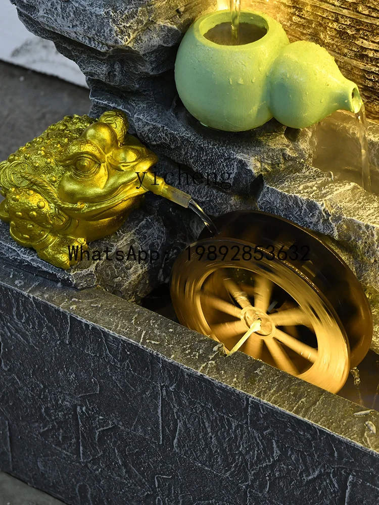 X7  Floor Gourd Water Rockery Fountain Fortune Furnishings Ornaments Office Opening Gifts