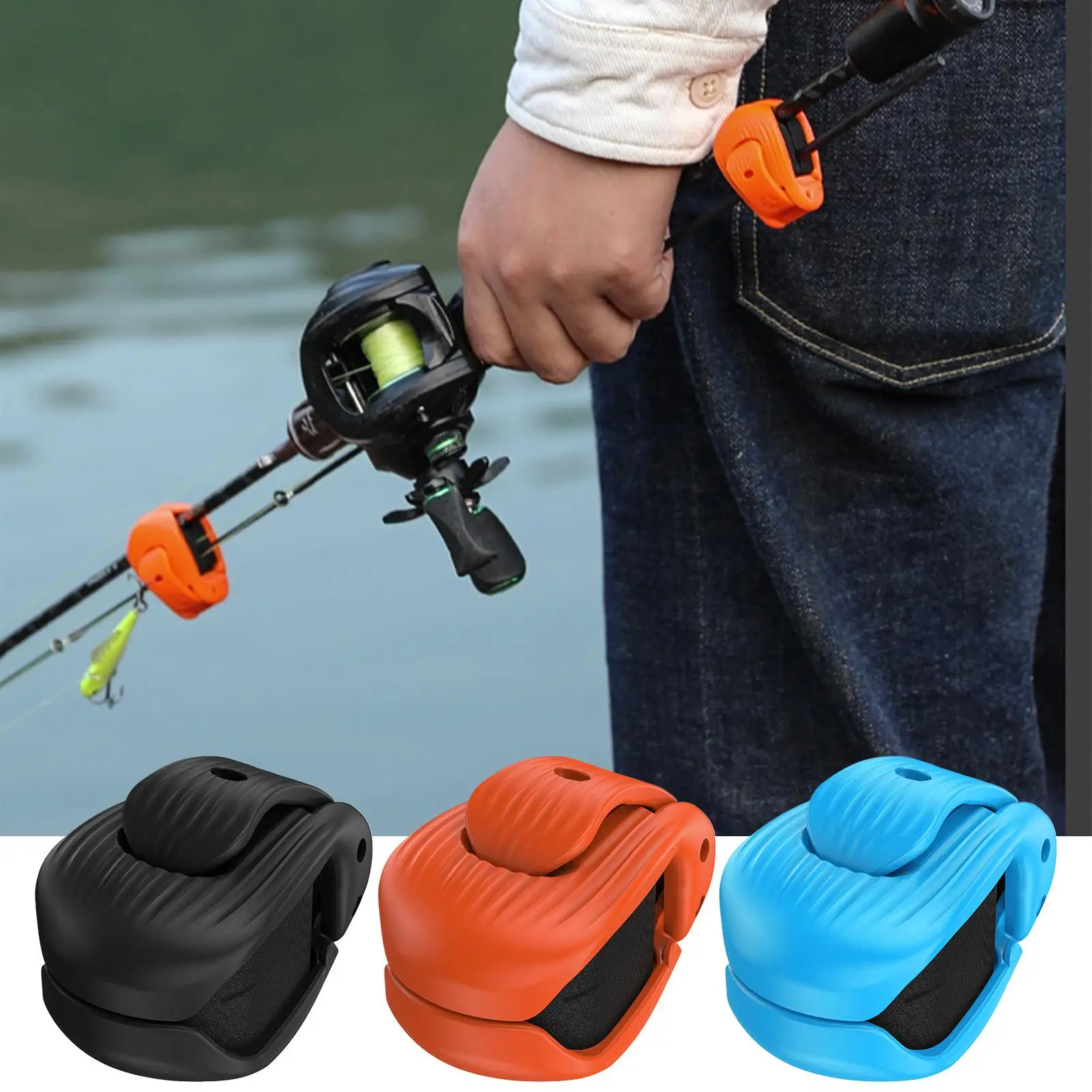 2PCS Universal Tragbare Angelrute Halter Einstellbare Klemme für Shore, Boot, Kajak, Dock & Strand Angeln