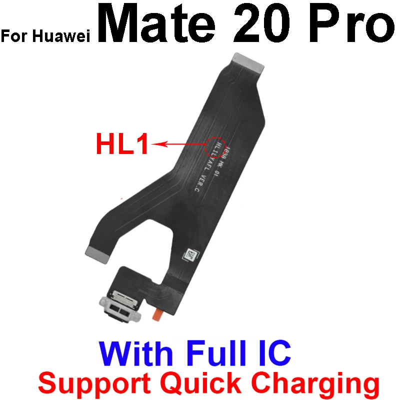 USB Charger Board Flex Cable For Huawei Mate 20 Lite 20 Pro 20X 4G 5G USB Charging Port Board Flex Ribbon Connector Replacement