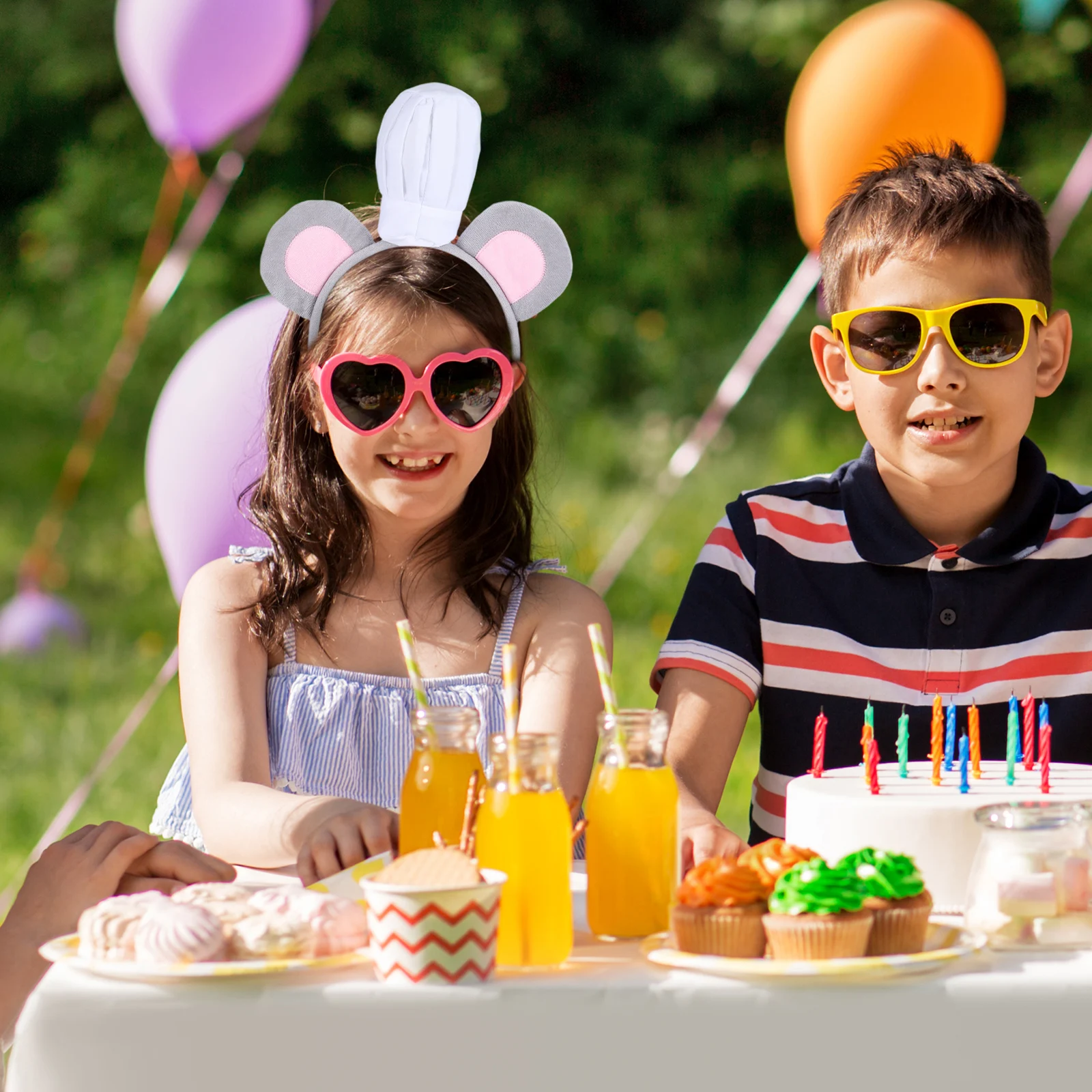 

Mouse Ears Headband With Chef Hat For Adult Halloween Costume Party Decoration For Halloween Parties Cosplay Photo Booth Props