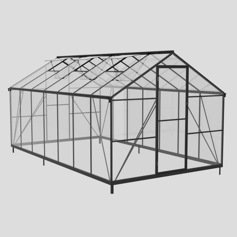 ชุดห้องกระจกแบบวอล์กอินสั่งทำพ - Polycarbonate Greenhouse Aluminum Frame บทวิจารณ์และราคา