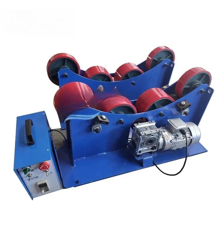 3000 kg Co2 MIG welder cylinder tank rotating steering roller rubber material welding rotor