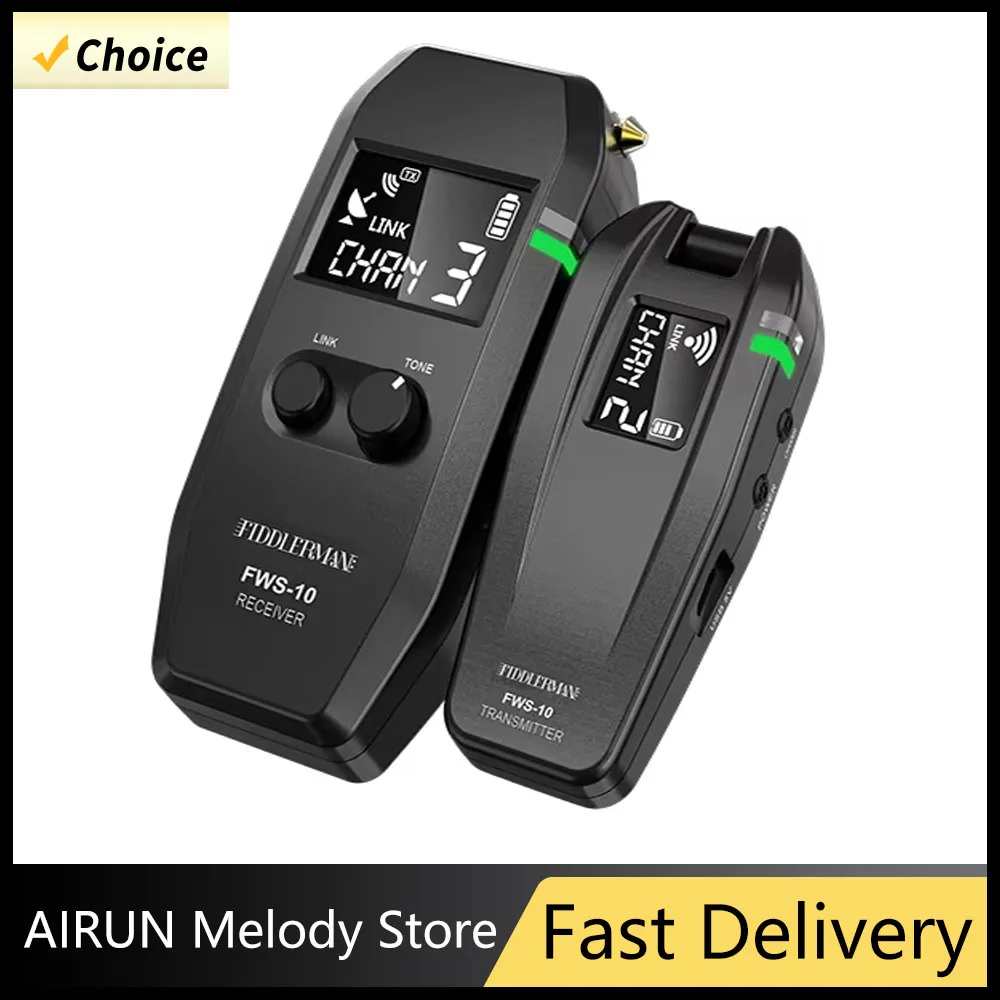 

Aroma ARG-06 Guitar Wireless Transmission System Transmitter Receiver 6 Studio Preset Bluetooth 5.1 Studio/Live/Podcast Ready