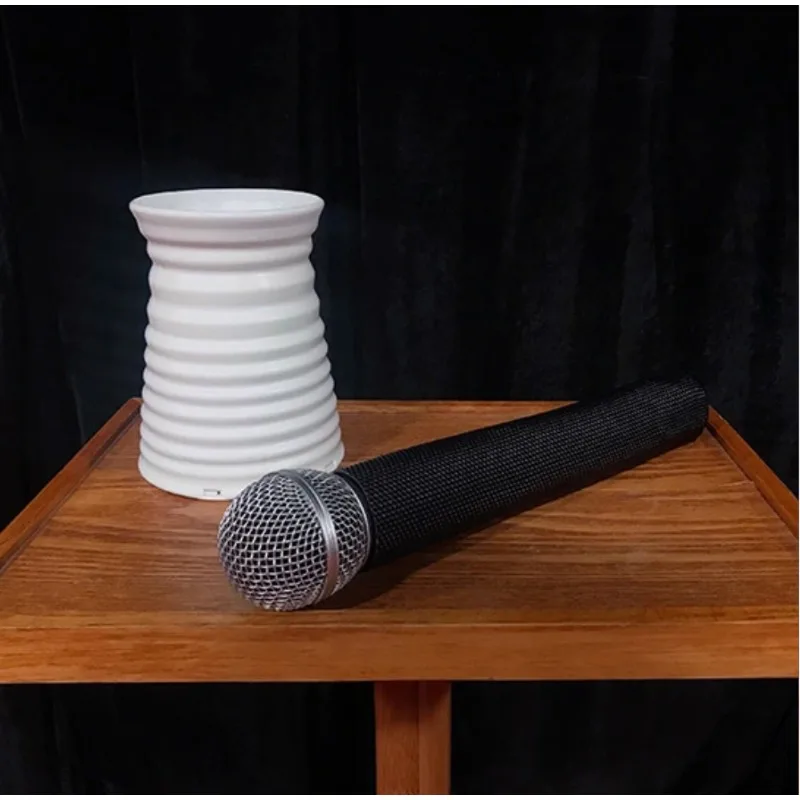 Microphone To Bouquet Stage Magic Tricks Illusions Professional Magician Magic Props Gimmicks Party Magia Show Funny Flower Bar