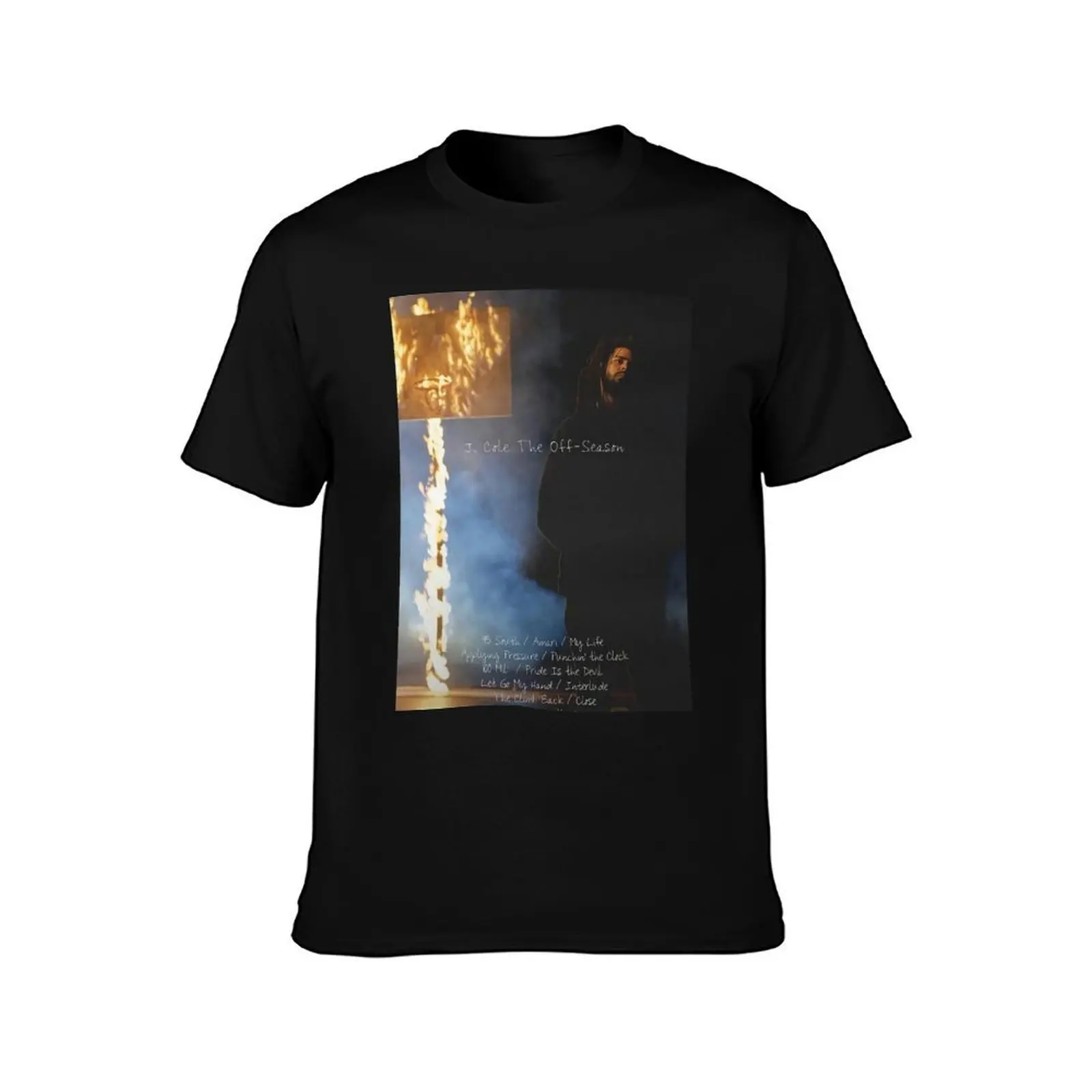 J-Cole-The-Off-Season-Album-Cover T-Shirt, Summer Casual Cotton Tee, Oversized Streetwear Tops, Vintage Graphic Print