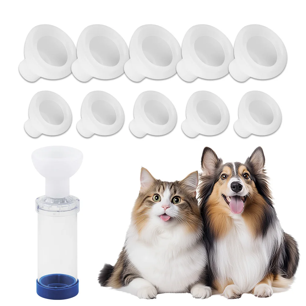 Inhaler Spacer Mask for Cats Feline Aerosol Chamber Also Fit for Small Dogs-Helps Pets with Breathing & Delivering Medication