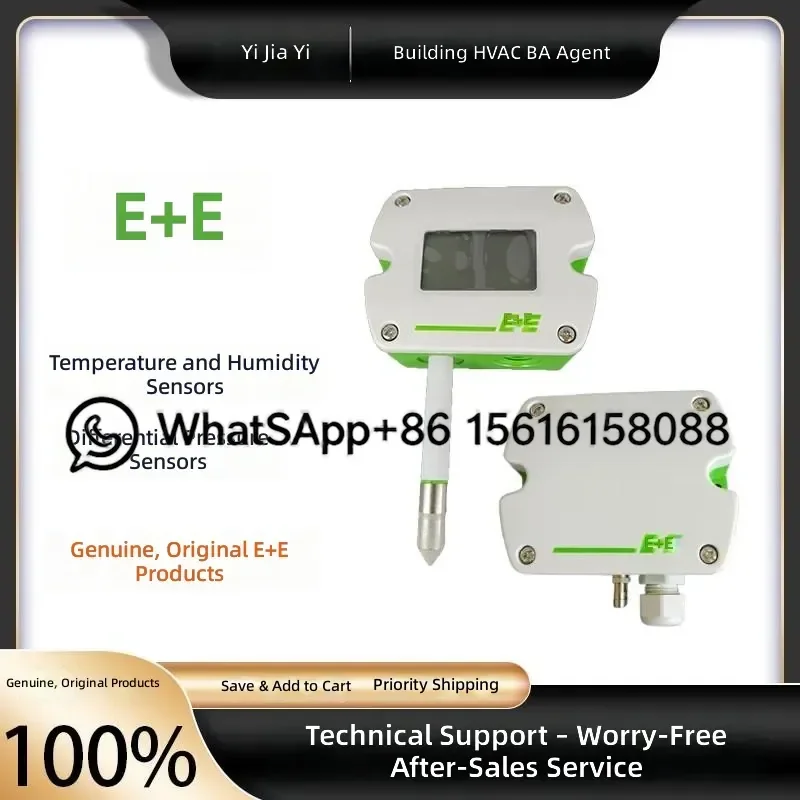 EE600 EE610 EE210 EE165 Indoor Transmitter Differential Pressure Wind Speed Temperature Humidity Sensor HVAC Air Flow Monitor
