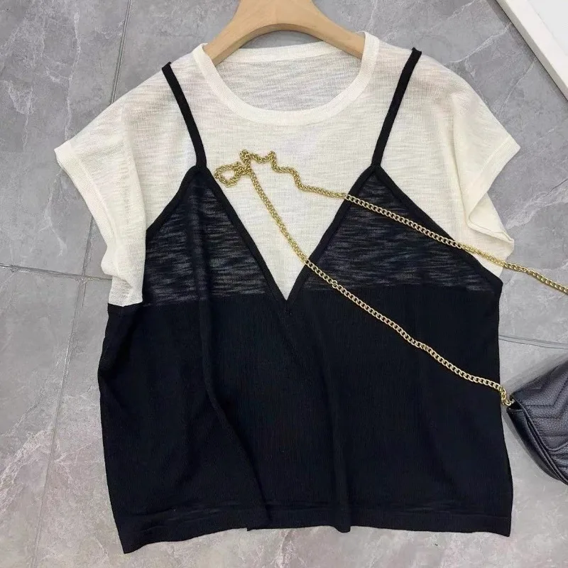 T Shirt for Women Short Sleeve Plain Summer Outfit Tops Woman Baggy Japanese Vintage Fashion Kpop Goth Clothing Korean Clothes