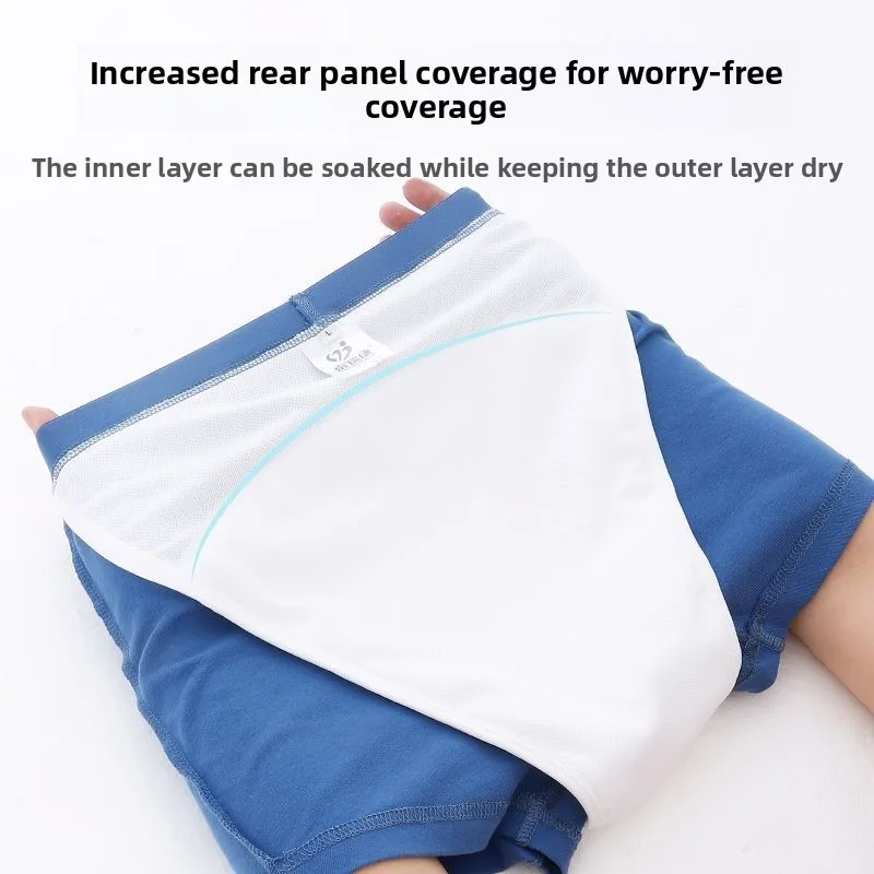 Heavy Absorbency Washable Incontinence Underwear Women Nighttime Full Coverage Cotton Mid Waist Leakproof Period Pantie Reusable - view 4