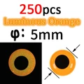 250pcs orange 5mm
