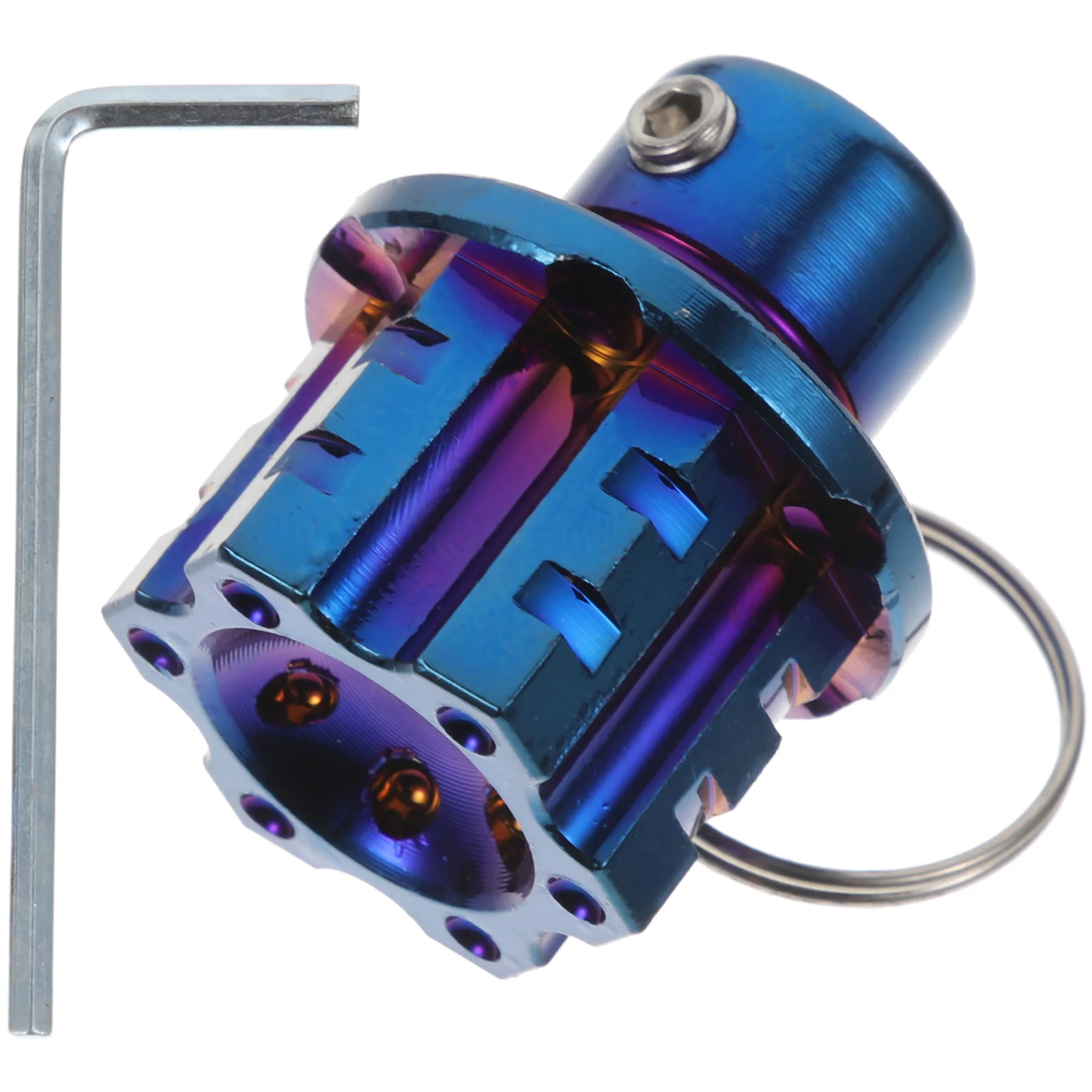 

Electric Scooter Key Head Cnc Alloy Key Cover Plated Corrosion Resistant Sturdy Diy Motor Modified Accessories