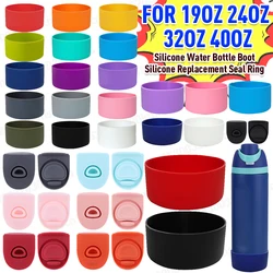Silicone Water Bottle Boot For 24oz 32oz 40oz Cup Anti-Slip Protective Sleeve Bottom Bumper Bottle Seal Ring Silicone Stopper