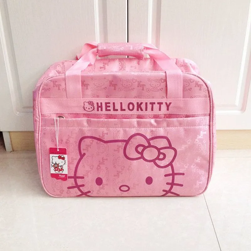 

women cartoon Picnic Diaper Bag Large Capacity travel handbag Sanrio girl shoulder messenger bag hello kitty cartoon storage bag