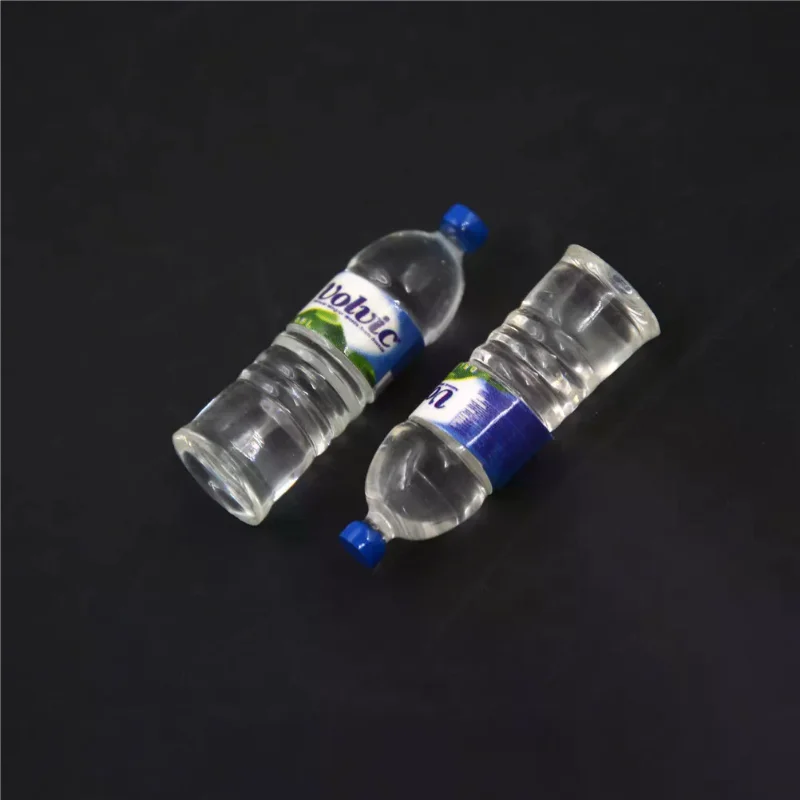 2 pezzi bottiglia acqua potabile casa delle bambole in miniatura 1:12 giocattoli bambola cibo cucina soggiorno accessori