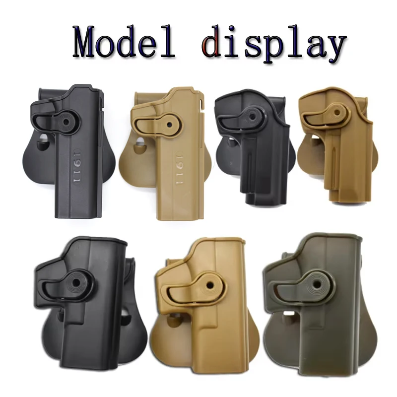 Tactical M9 Gun Holster Belt Waist Pistol Holster Double Magazine Bag M9 1911 GL IMI Hunting Accessories