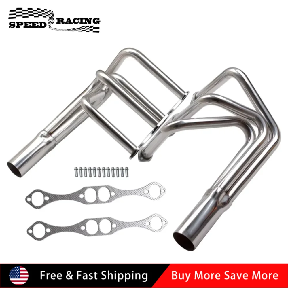 

Exhaust Header For Standard or Vortec Head Small Block Chevy From 265 to 400 Cubic Inches Sliver