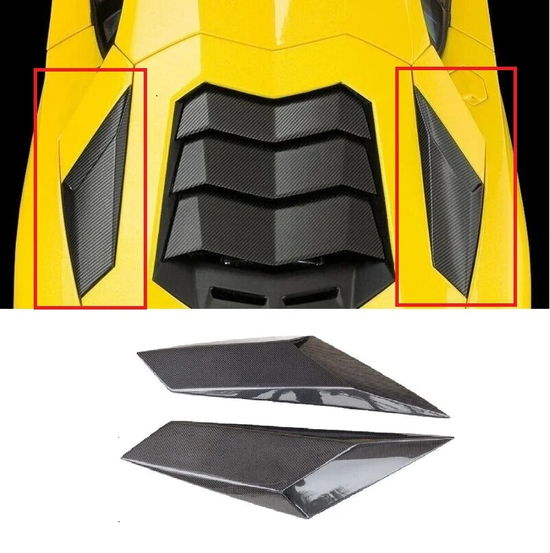 

For Lamborghini Aventador LP720 LP700 LP750 Real Carbon Fiber Car Rear Side Vent Air Cover Trim