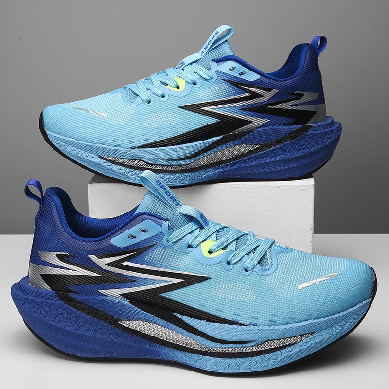 Men Running Shoes Speciality Marathon Sports Shoes Comfortable Carbon Board Women's Trend Athletic Nonskid Sneakers Casual