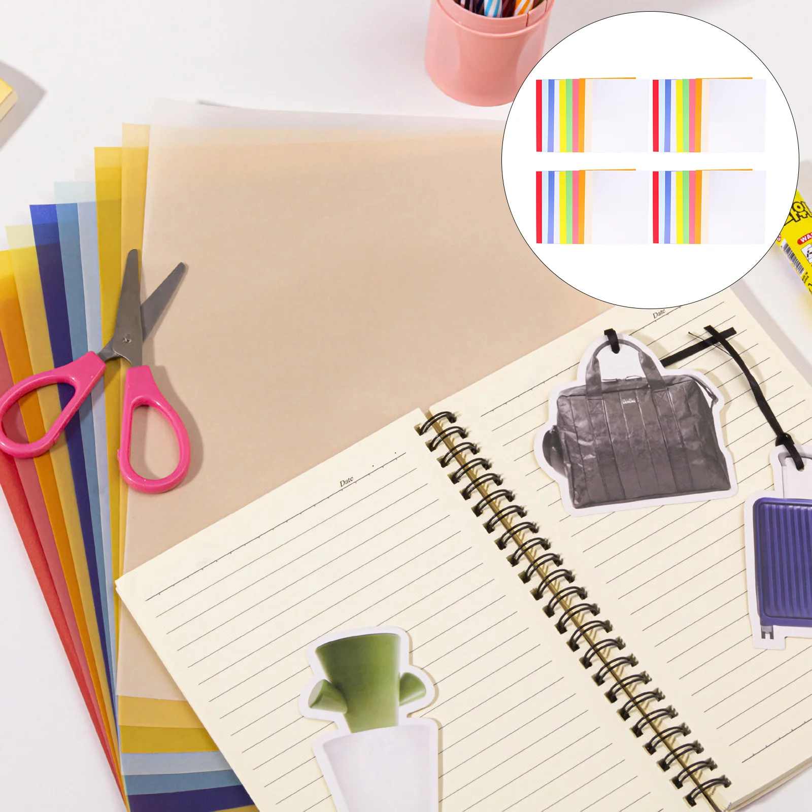 40 Sheets Collage Tracing Paper Transferring Drawings Engineering Translucent Sketch