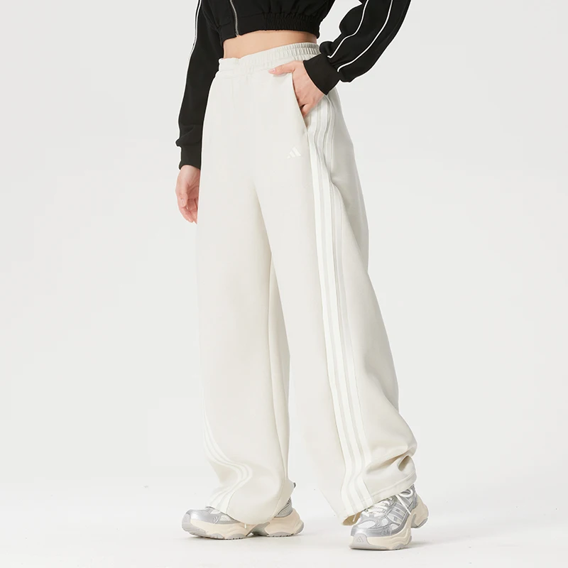 Adidas Women's Sports Pants Fashion Banana Pants Twist Pants Loose Breathable Training Knit Long Pants Kx8913