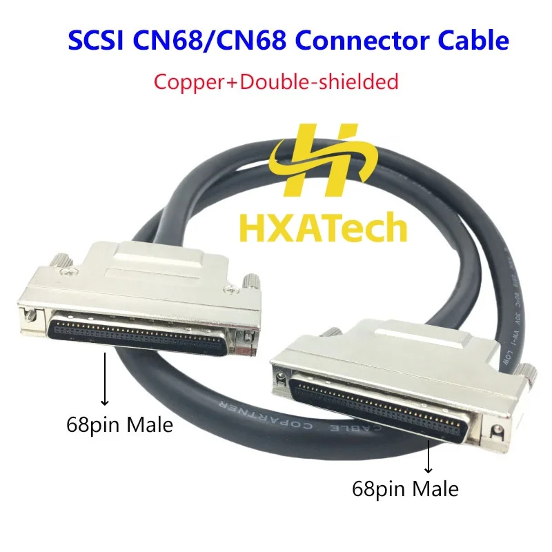 

HXATech - HPCN68 HPCN 68-контактный кабель SCSI «папа-папа» Кабель прямого подключения кабеля прямого подключения CN68 к CN68 Щитовый шнур 1 м 3 м 5 м