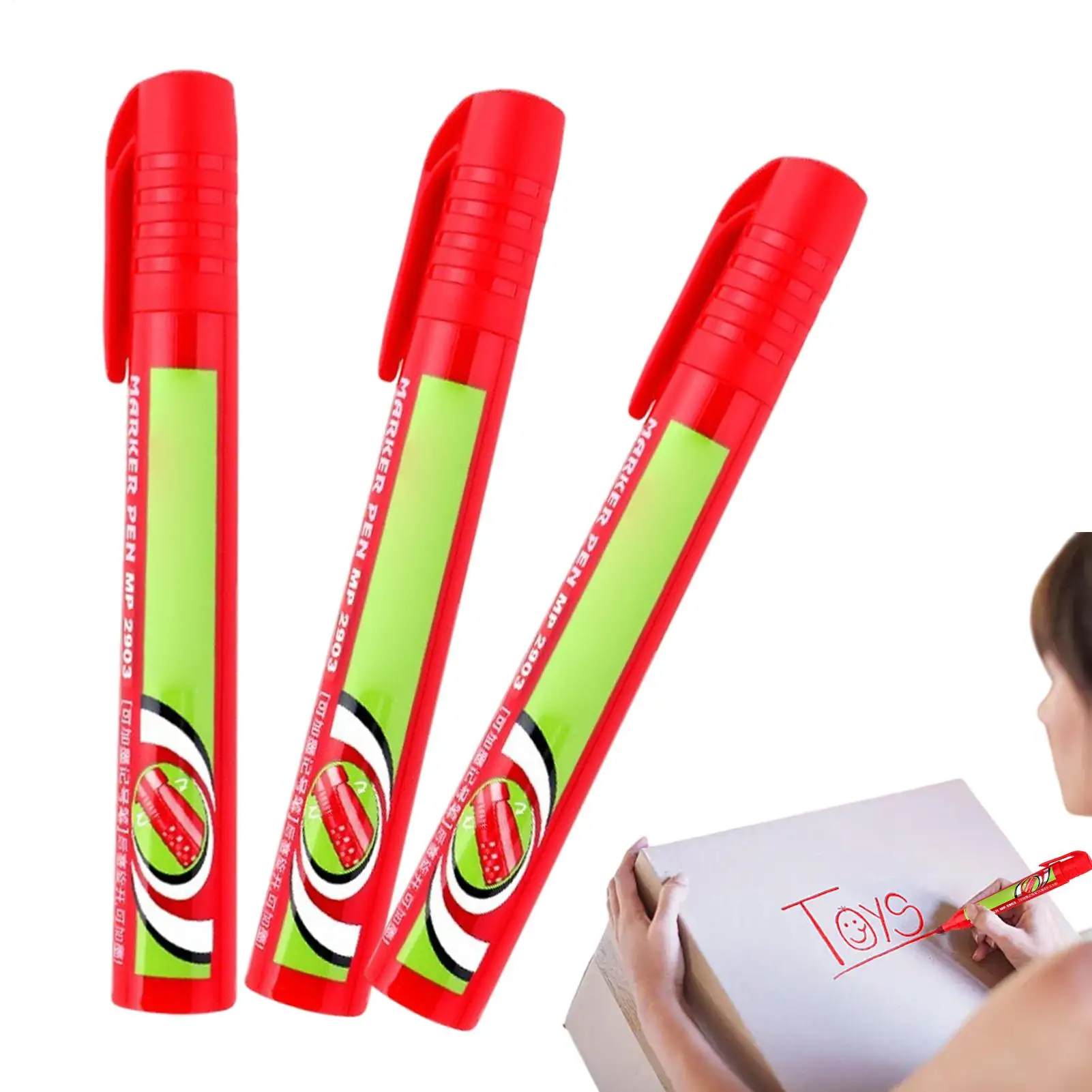 Permanent Markers Quick Dry Waterproof Pen 3 Pieces Paint Pens For Glass Wood Metal Canvas Ceramic Fabric Rock Painting Tire