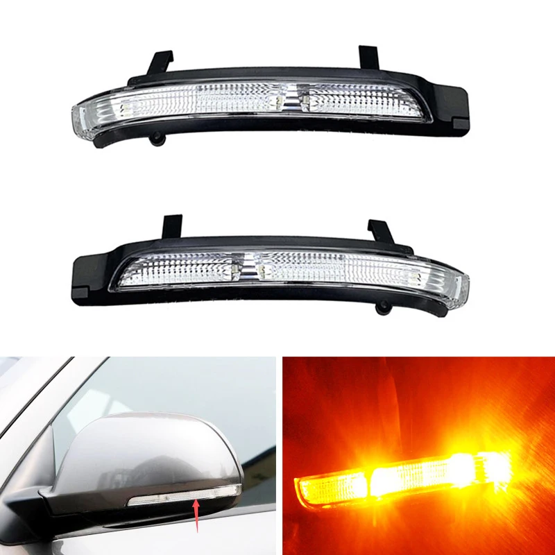 ●Side Mirror LED Indicator Turn Signal Blink Light Flash Lamp for Superb 2009-2013 3T0949101-A57M