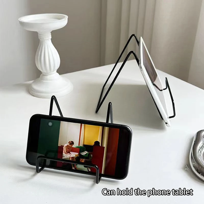 Rak Piring Berdiri Majalah Seni Besi Sederhana Rak Piring Mangkuk Bingkai Foto Buku Foto Tempat Alas Ornamen Rak Penyimpanan Piring